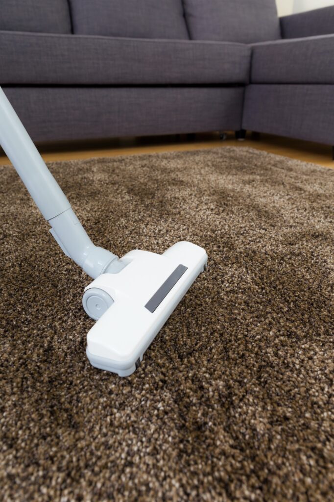 Vacuum cleaner on carpet